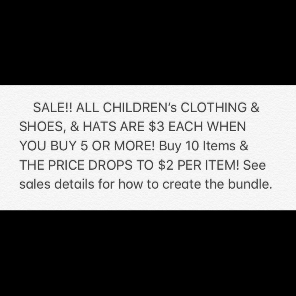 CLEARANCE SALE! buy 5 items= $15 or 10 items= $20